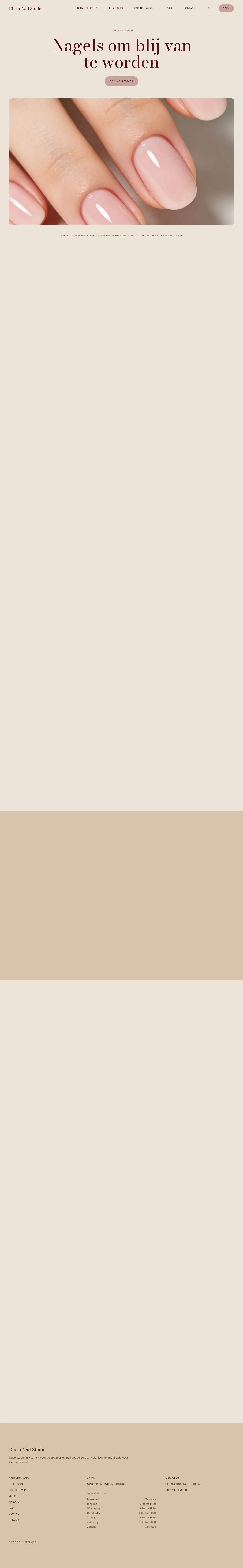 Blush Nail Studio: homepage